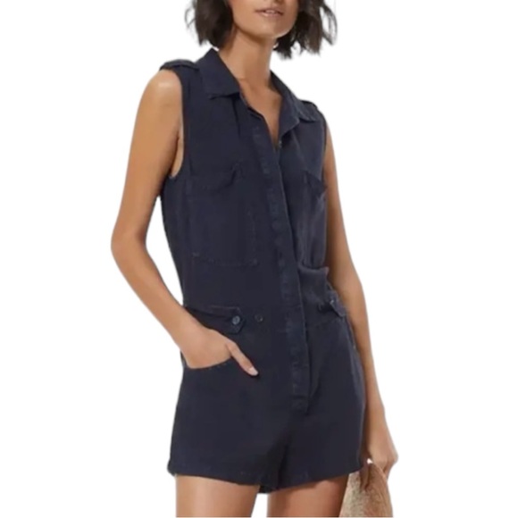 Young Fabulous & Broke Pants - NWT Young Fabulous & Broke Hudson Romper size M in Midnight Blue